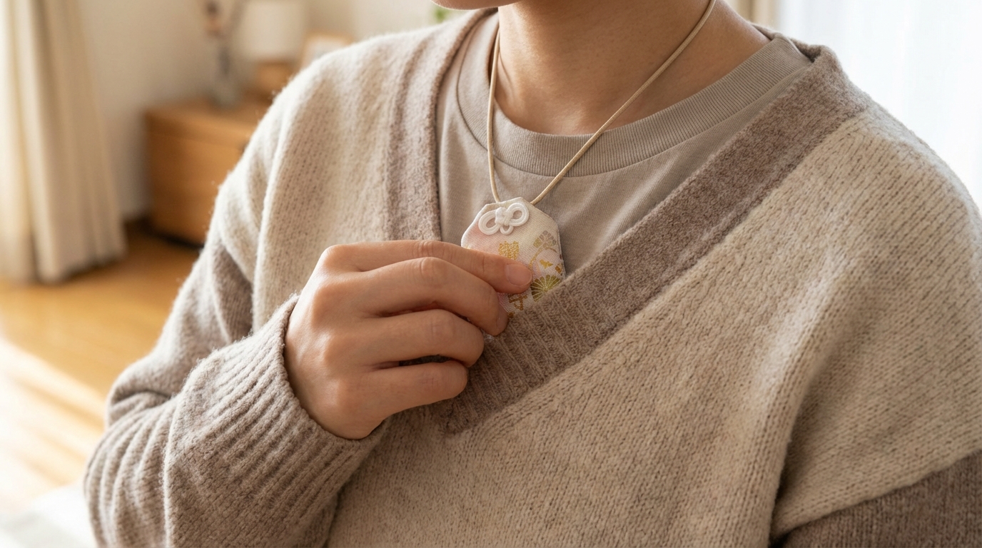 お守りを首から下げて服の中に入れる時のポイントまとめ