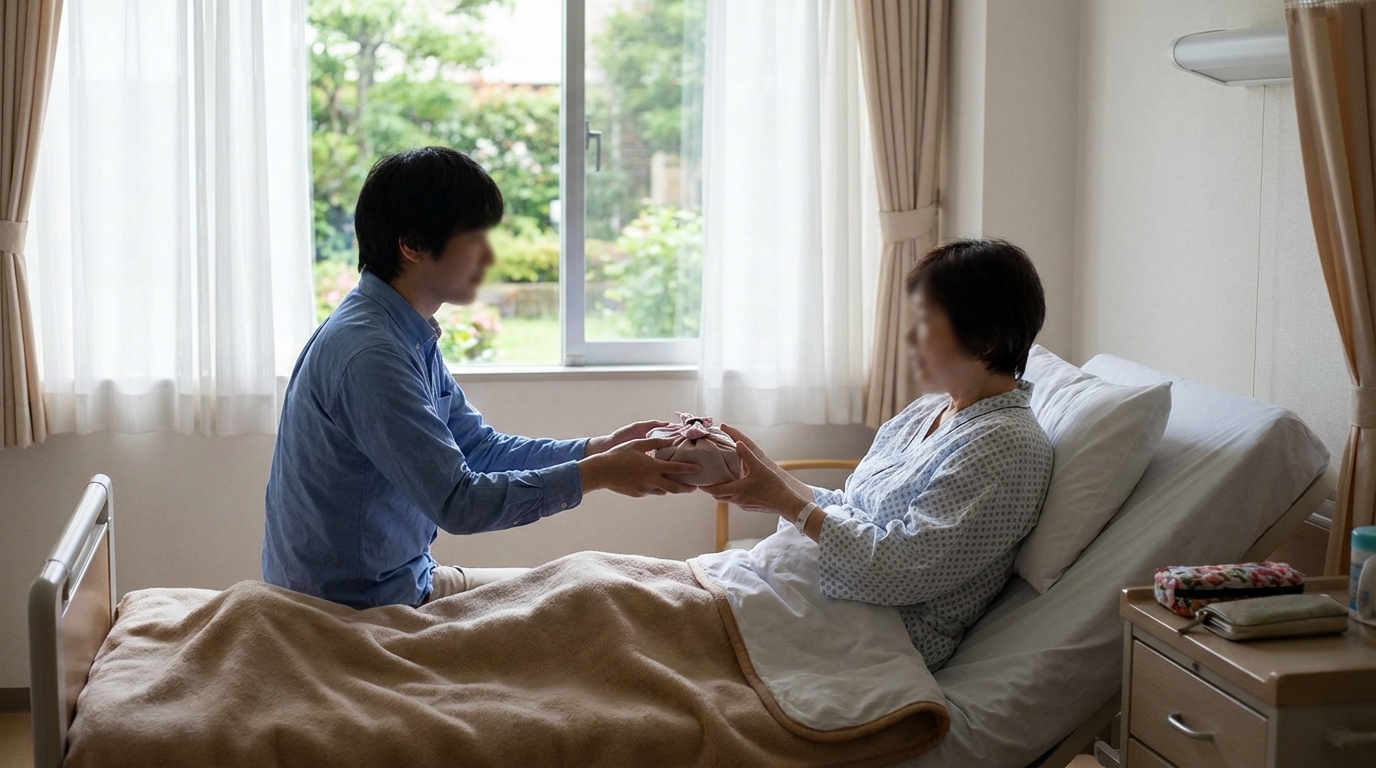 お見舞いに行く場所やシーン別の渡し方