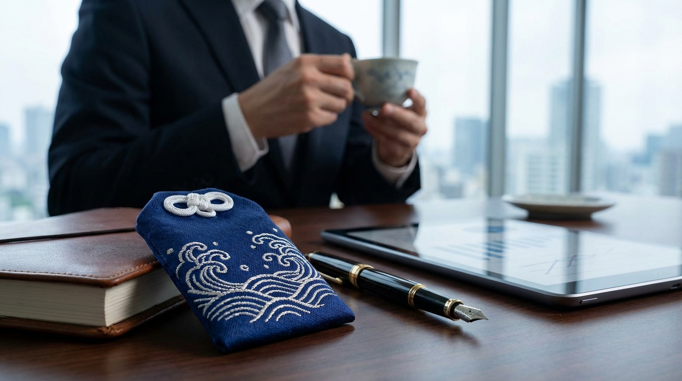 青色（紺色）の氣守が持つ冷静と仕事運の意味