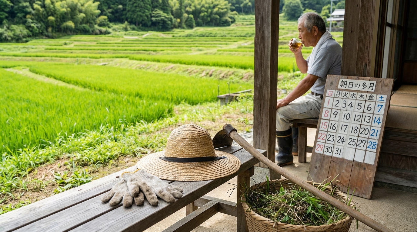 草むしりが可能な「間日」の仕組みと由来