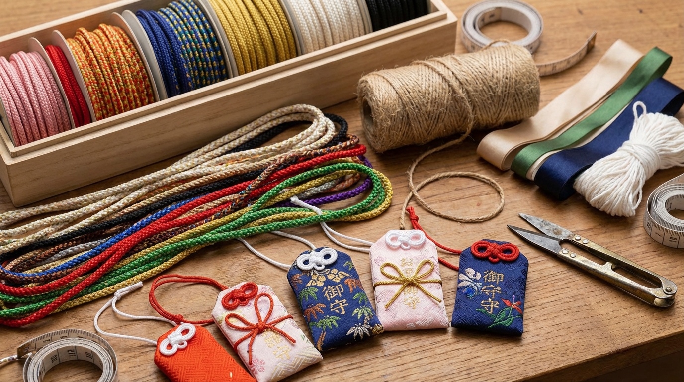 お守り作りに適した紐の種類と選び方