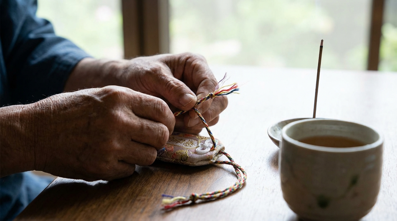 お守りの紐が切れた時に結び直す際の心構え