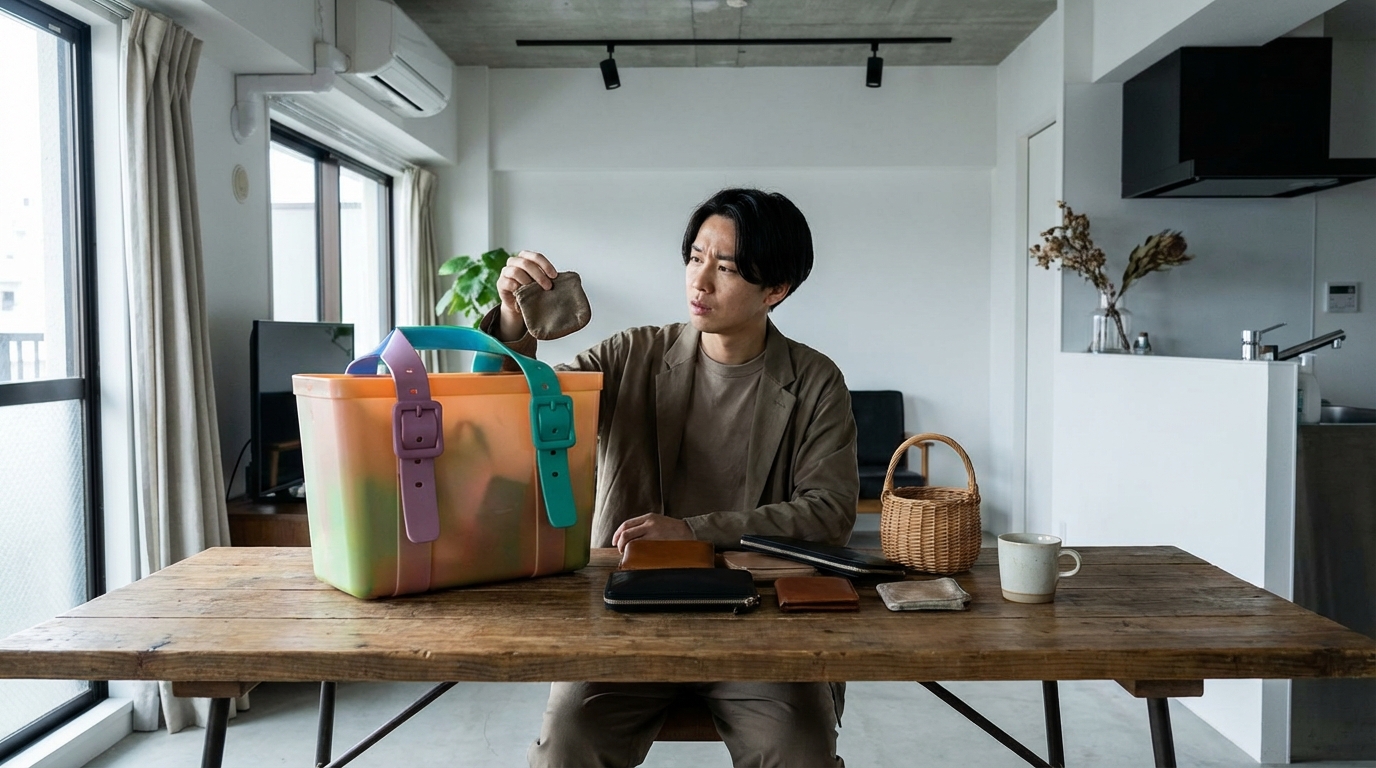 デザインやサイズが持ち物の雰囲気に合わない問題