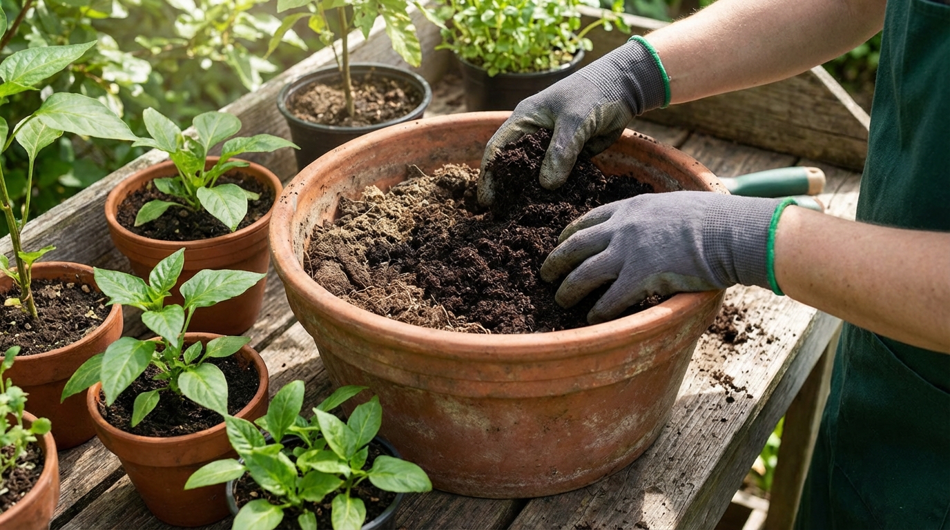 プランターや鉢植えなら土用でも問題ない理由