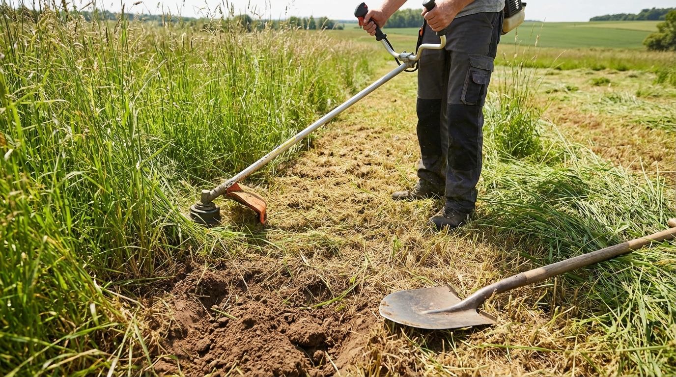 土を掘り返さない「草刈り」なら影響が少ない理由