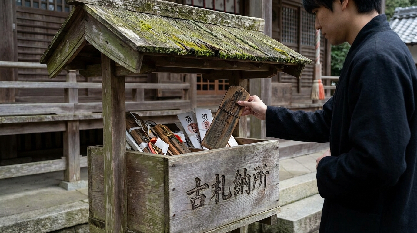 「古札納所」を見つけて正しく納める手順