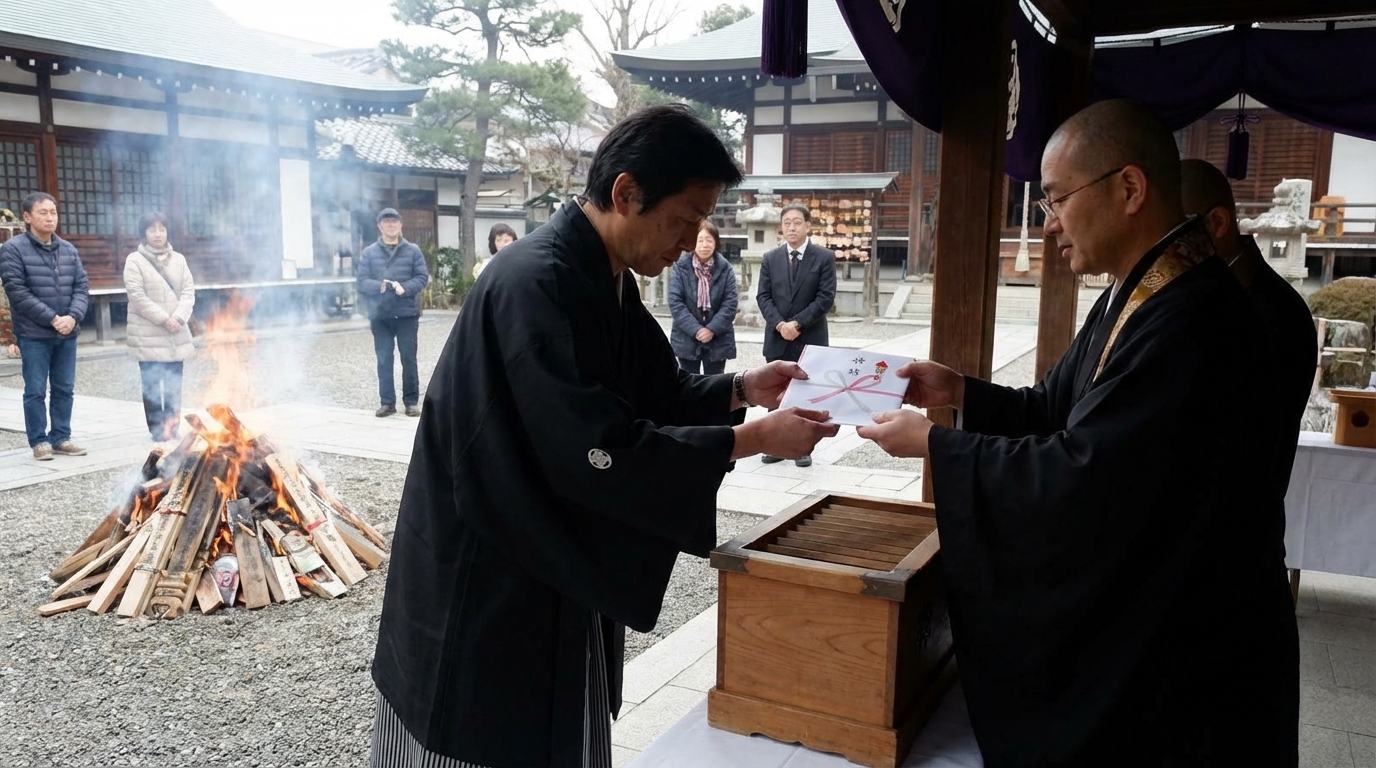 お焚き上げ料（寸志）の相場と渡し方のマナー