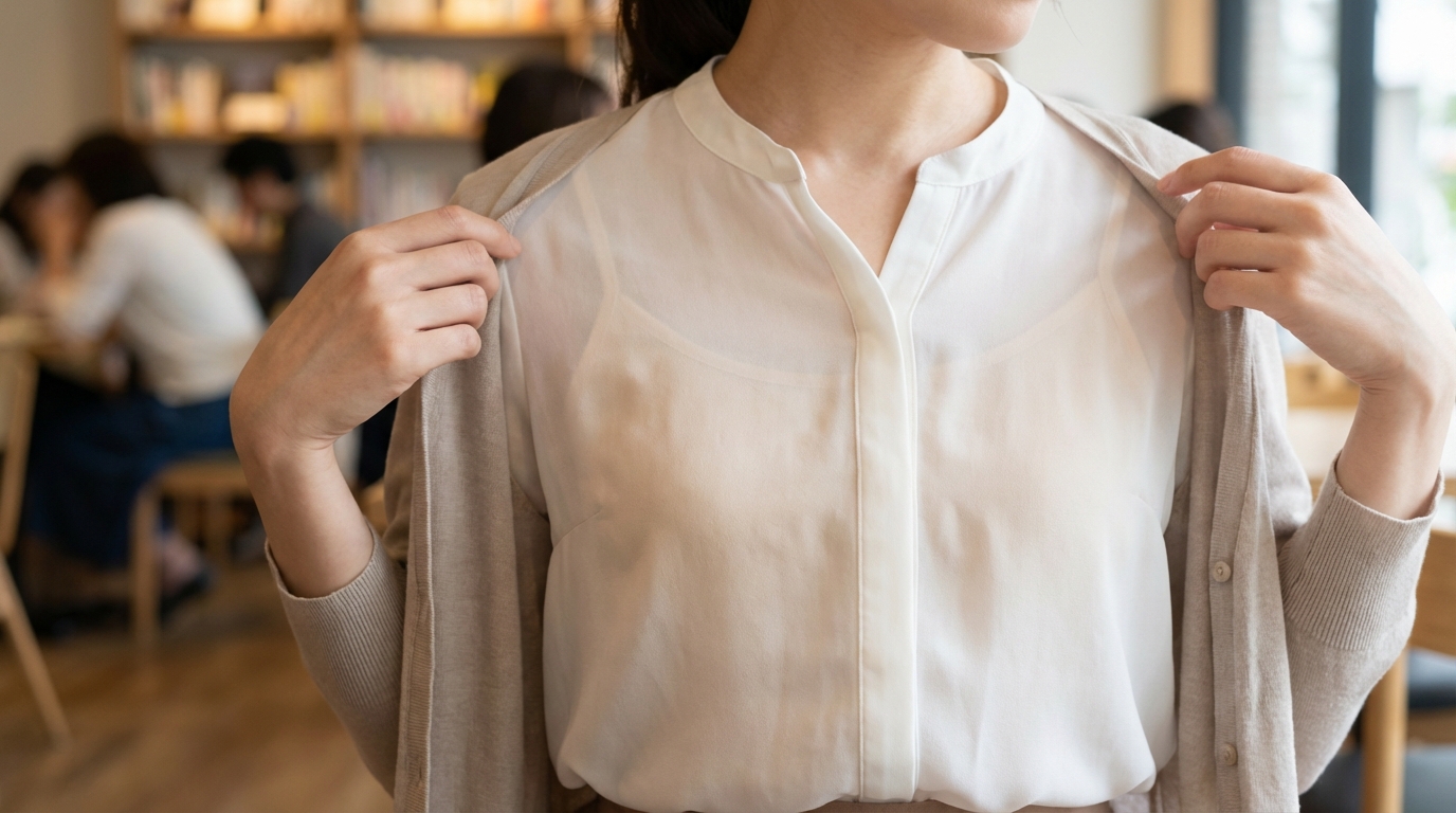服の上から透けて見える場合のファッション対策