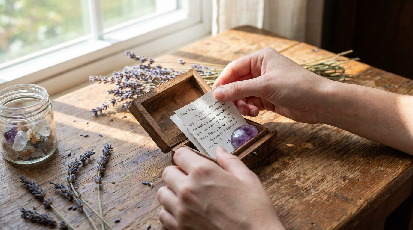 中身は何を入れる？願いを込めるメッセージカードや天然石