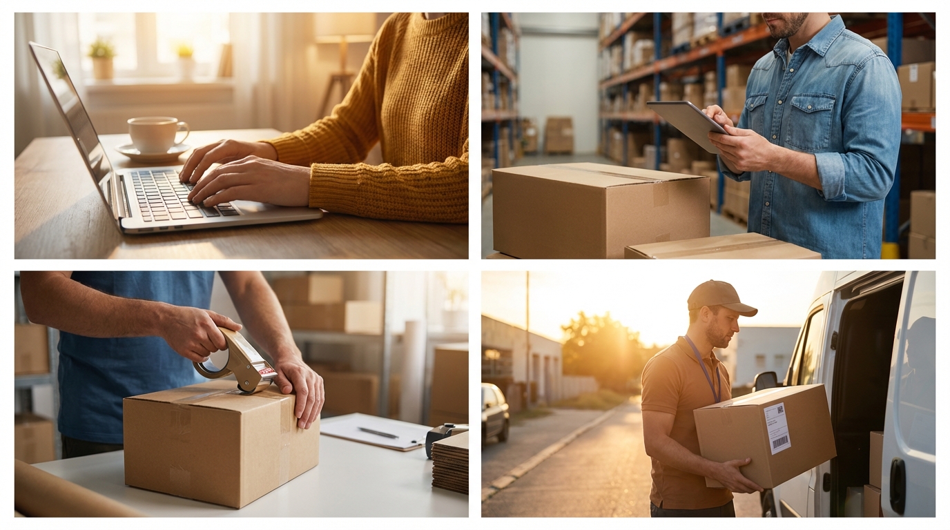 申し込みから発送までの具体的な手順