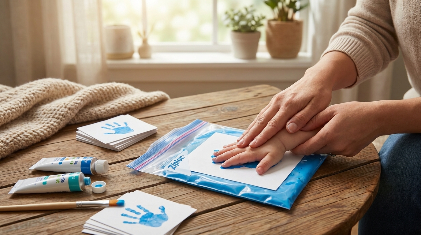 汚さない手形製作を叶えるジップロックの活用術