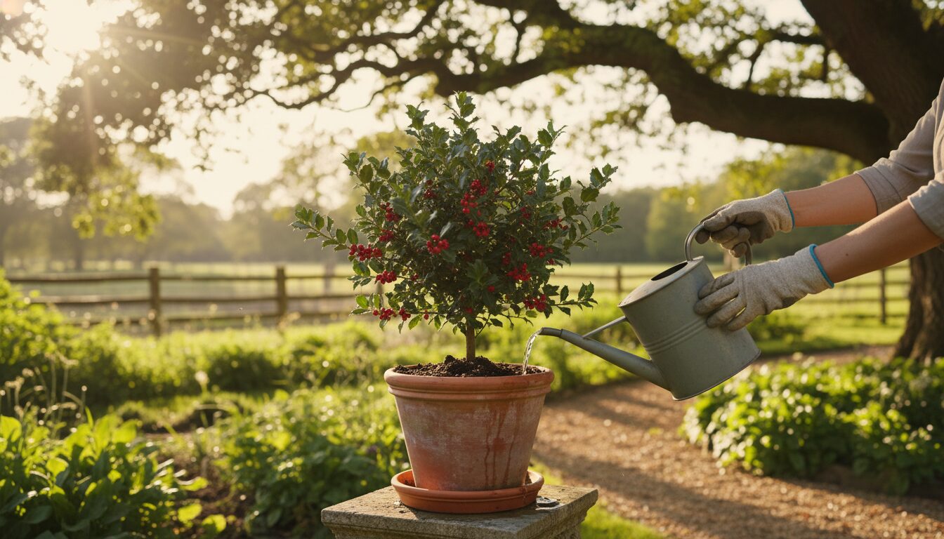 鉢植えの柊を枯らさないための水やりと日当たり