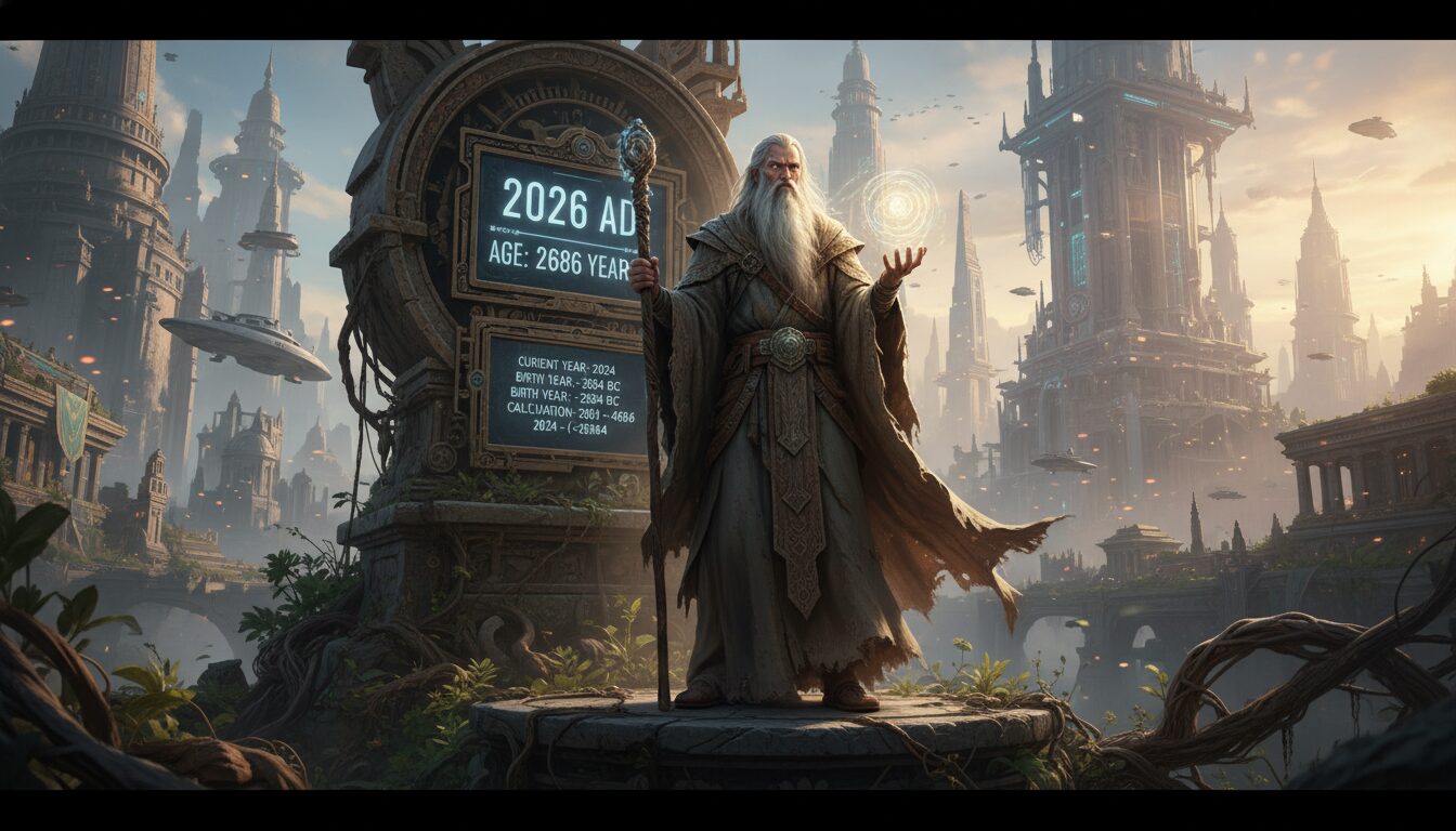 2026年で2,686歳！現在の年齢と計算方法