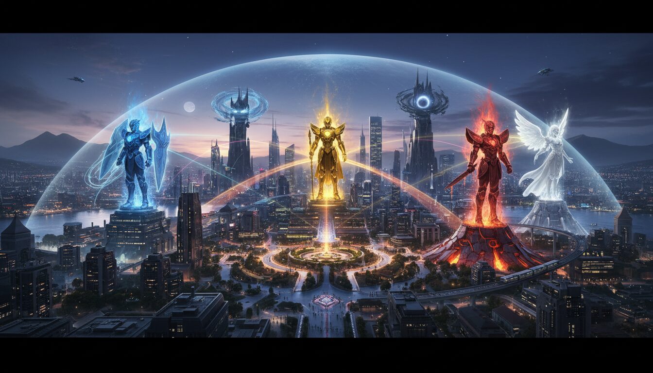 五色不動が守る都市の安寧