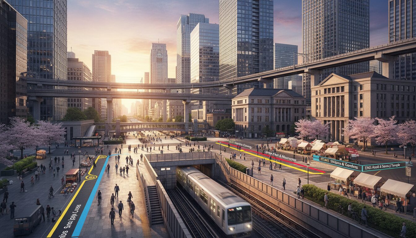 地下鉄を駆使した1日踏破モデルコース