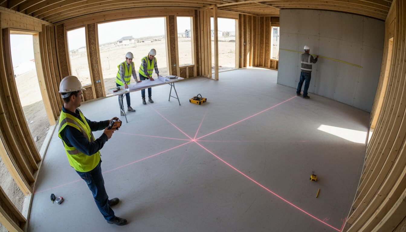 家の中心の出し方と正確な測り方